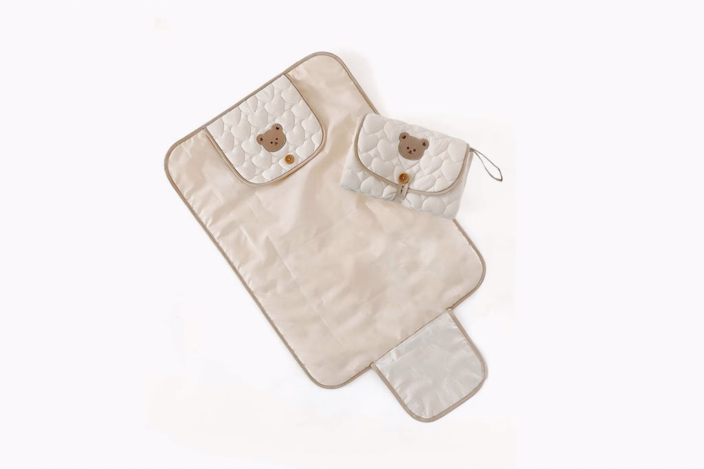 Baby Bear Portable Changing Pad | Waterproof | Includes Pouch