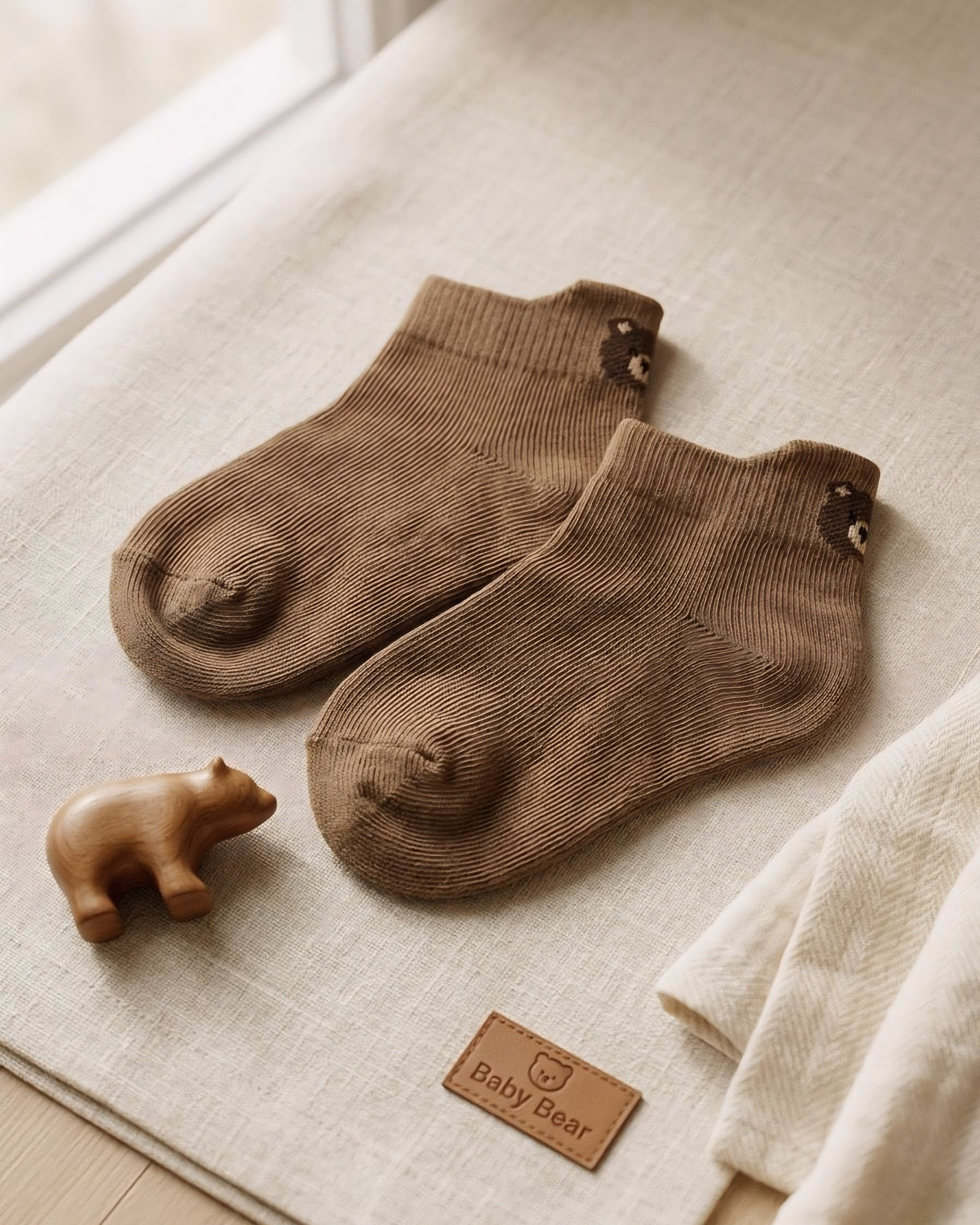 Baby Bear Socks | Cozy Cotton (5 Pairs)