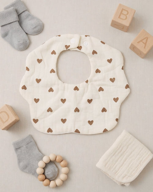 Baby Bear Cotton Bib Set | 3 PCS (Anti-Drool)