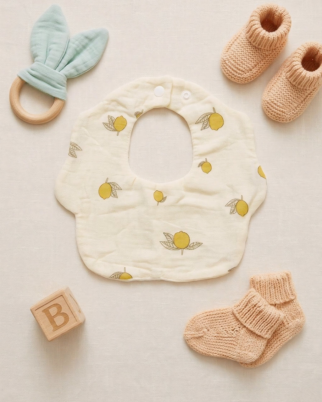 Baby Bear Cotton Bib Set | 3 PCS (Anti-Drool)
